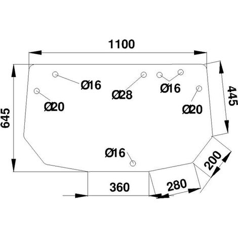 Heckscheibe oben UNIVERSAL 294812050120N