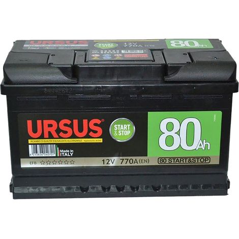 Batería Coche Start & Stop 'Ursus' 72 Ah - Mm 278 X 175 X 190