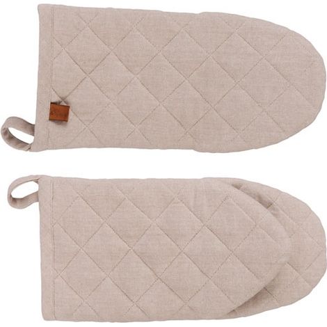 Guante de cocina de 31 cm arena - tela - cómodo y a la moda