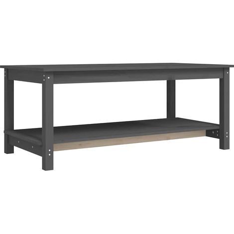 Maison Exclusive - Table basse Gris 110x55x45 cm Bois massif de pin (1/5)