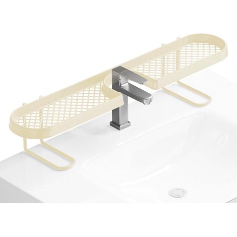 Organisateur De Robinet Suspendu Porte-Savon En Forme De U Pour Robinet Tablette Au-Dessus De L'Évier Sans Perçage Salle de bain, douche, comptoir, appartement, cuisine, dortoir, location, petit (1/5)