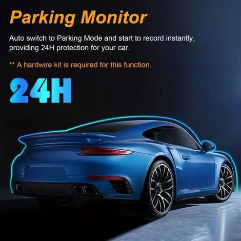 Dashcam Voiture - Double Caméra Avant et Intérieure - Écran IPS 3,16 Pouces - Résolution 1080P + 480P - Grand Angle 170° - Mode Stationnement 24h - 1 Pièce (1/5)