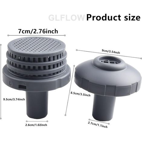 Kit de buse d'entrée de piscine Intex de 32 mm avec connecteur de filtre pour série Easy Set, pièces de rechange complètes de jet d'eau pour piscines hors sol