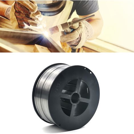 Fil à souder, bobine de soudure à âme décapante, sans gaz, acier étamé, 1 mm, 1 kg, pour le bricolage (1/5)