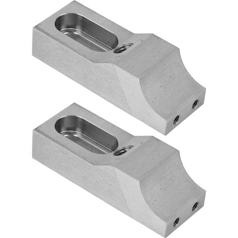 Étau de serrage latéral S136H, 2 pièces, ensemble de serrage latéral à profil bas en acier pour fraiseuses CNC, Type de mâchoire M8 en forme d'arc (1/5)