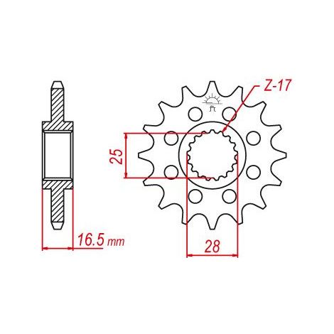 Pignon de sortie de boite Esjot pour Moto KTM 950 Adventure 2003 (1/2)