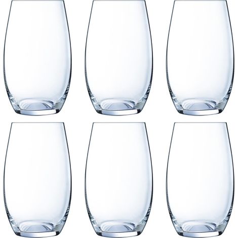 Boîte de 6 verres hauts en verre 40 cl (1/5)