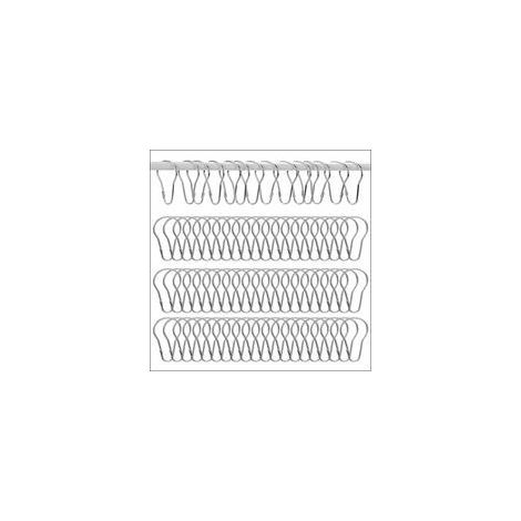 100 Pièces Anneaux de Rideau de Douche, Anneaux pour Rideaux, pour Salle de Bain, Salon, Chambre à Coucher (Argent) 6.8x3.8CM (1/5)