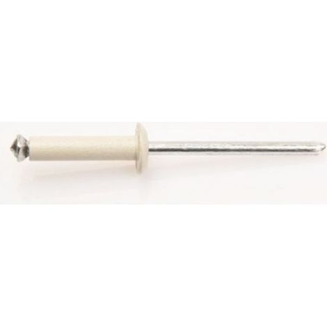 DEGOMETAL - 100 Rivets aveugles éclatés Alu/Acier Tête Ronde Standard - Ral9002 4X16 - 133 140 161