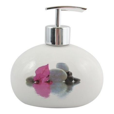 JAVA BORNEO Dispensador de Jabón Cerámico Blanco MSV