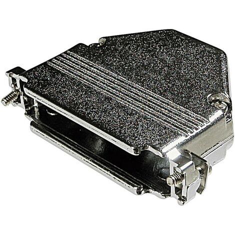 Capot SUB-D 9 pôles ASSMANN WSW AGP 09 G-METALL métal 180 ° argent 1 pc(s) D99339 (1/3)