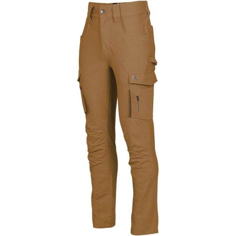 Pantalon de Travail Nate - Taille 40 - Camel - Résistant et Confortable - D-Work