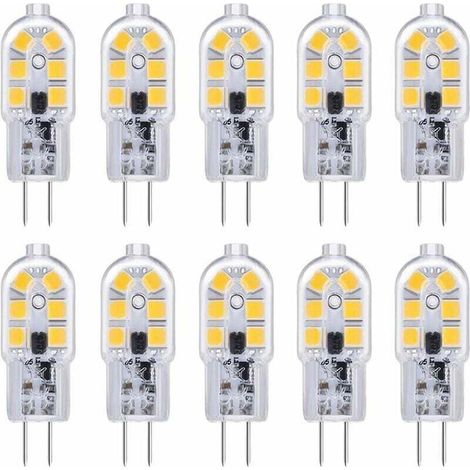 Ampoules LED G4 pour camping-car, ampoules LED à économie d'énergie non dimmables 12 V blanc froid 6000 K, culot G4 standard, longue durée de vie.-AquaForge (1/5)