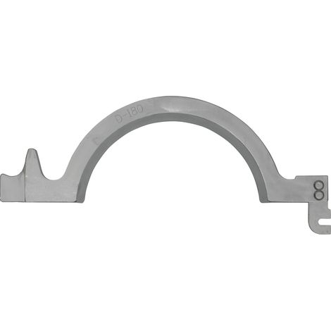 Mâchoire de serrage droite D 180 mm, 45 254661