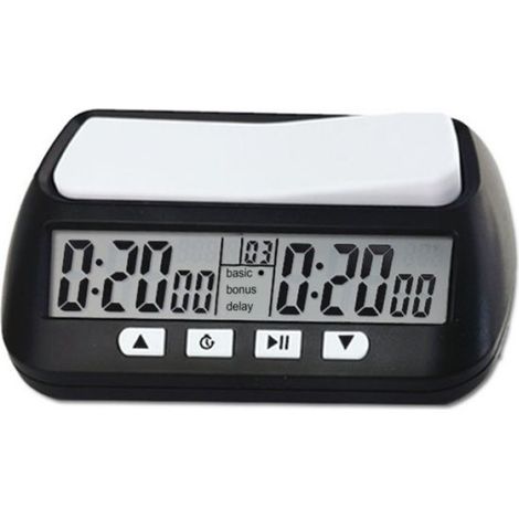 Vvikizy minuterie d'horloge d'échecs Horloge d'échecs numérique, minuterie d'échecs avec fonction d'alarme jardin programmateur (1/5)