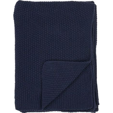 Santos plaid 130x170cm bleu. (1/3)