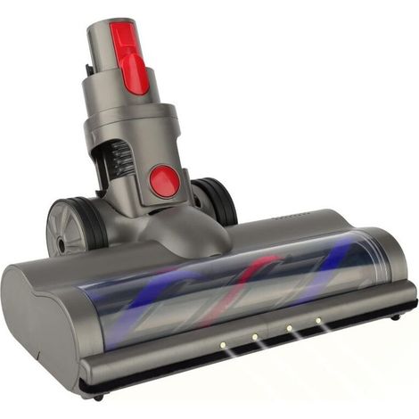 Brosse Compatible avec Les Aspirateurs Dyson V7, V8, V10, V11, V15, Tête de Nettoyage à Entraînement Direct avec 4 Phares Avant pour Sols Durs et Moquettes (1/5)