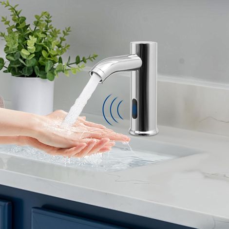 Rubinetto senza contatto, rubinetto con sensore automatico, rubinetto intelligente senza contatto a infrarossi per case, ristoranti, centri commerciali, scuole
