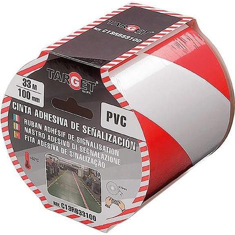 FPLUS cinta señal.adh.roja-blanca 33x100 , Radiador Halógeno 400W/800W/1200W. 
3 barras de calor. (1/4)
