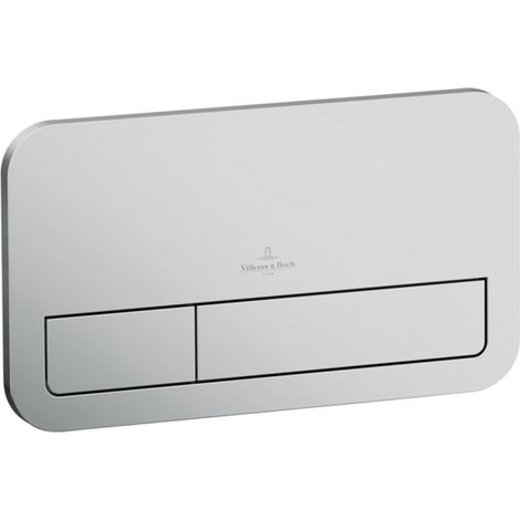 Villeroy & Boch ViConnect - Placca di comando, di risciacquo, cromo opaco 92249069 (1/3)