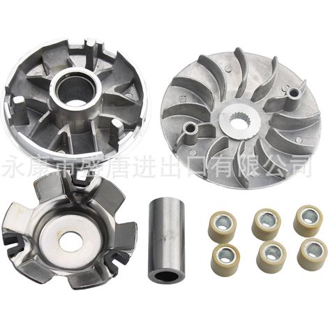 Ensemble de galets de dérailleur de moto compatible avec les scooters GY6 125cc et 150cc 152QMI et 157QMJ. (1/4)