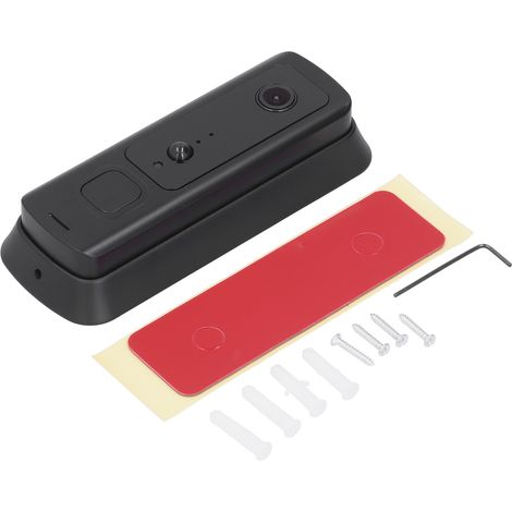 H3 MINI 720P WLAN-Videotürklingel, wasserdicht, mit PIR-Sensor, kabellose Gegensprechanlage, Videotürklingel, Heimüberwachung, Schwarz (1/5)
