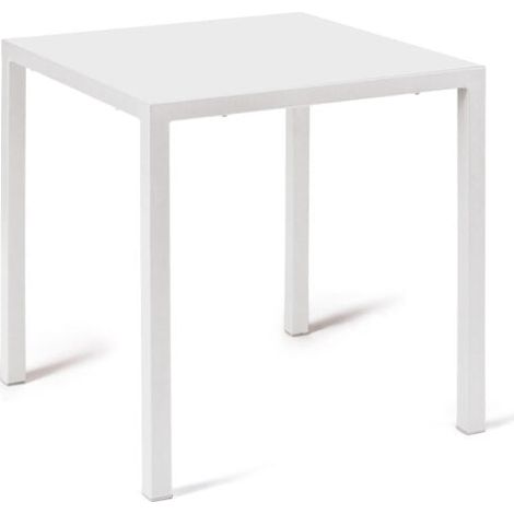 Vermobil Tavolo Quadris Metallo Quadrato  70 x 70 Cm H 75 Cm Bianco