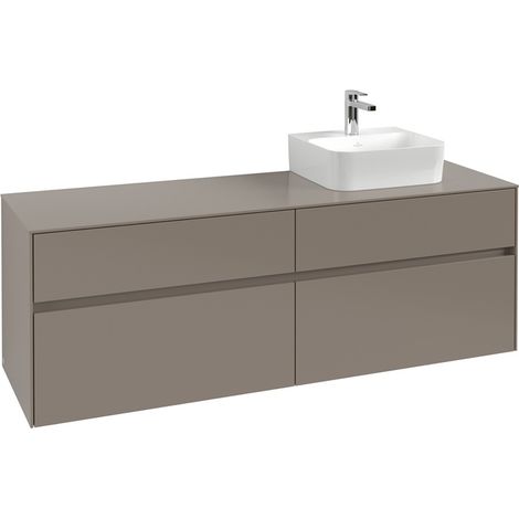 VB Waschbeckenunterschrank Collaro C106B0 1600x548x500mm Eckig Wine Red