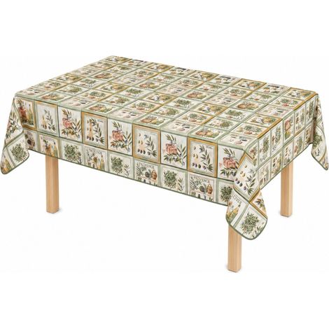 Nappe Provençale Anti-Tache 100% Polyester – Motif Olivier & Huile d’Olive – Déperlante, Infroissable et Entretien Facile (1/5)