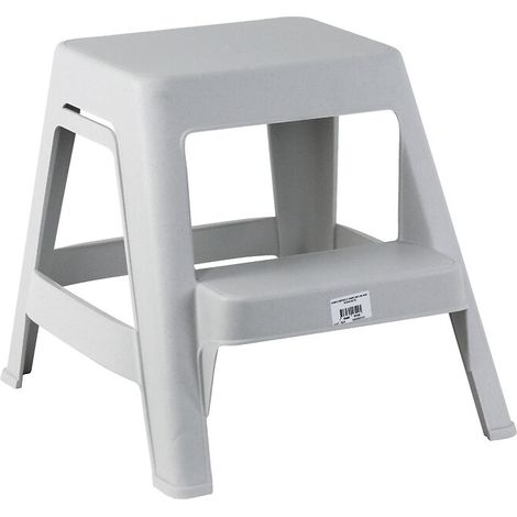 Novap – Marchepied 2 marches noir en résine PP – Hauteur 42cm – Charge maximale 150kg – Patins antidérapants pour sécurité (1/5)