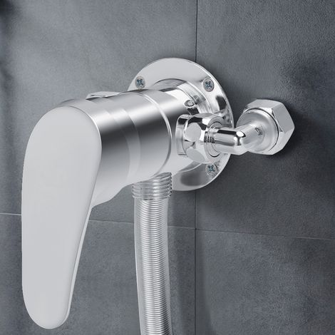 Mélangeur solaire de douche en alliage de zinc G1/2, vanne d'angle multifonction pour salle de bain (1/5)