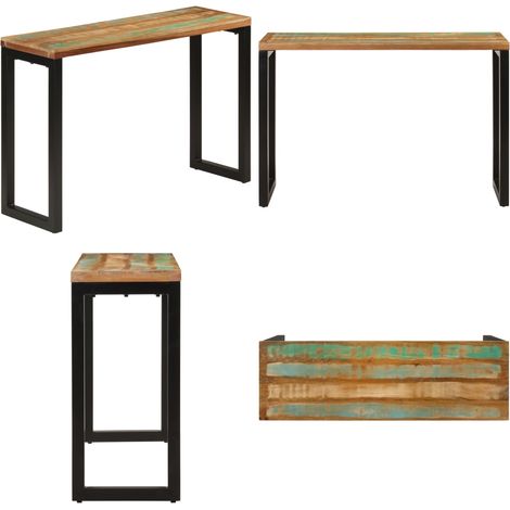 vidaXL Konsolentisch 110x35x75 cm Altholz Massiv (1/5)