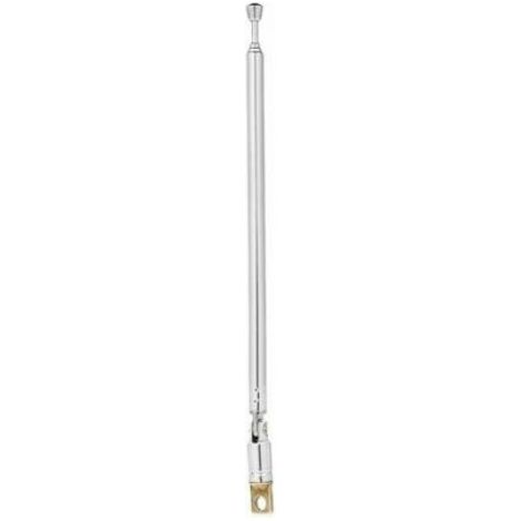 Antenne Radio Fm Tlescopique 4 Sections Antenne Cuivre Chrome Rotative 360 couleurs multiples (1/4)