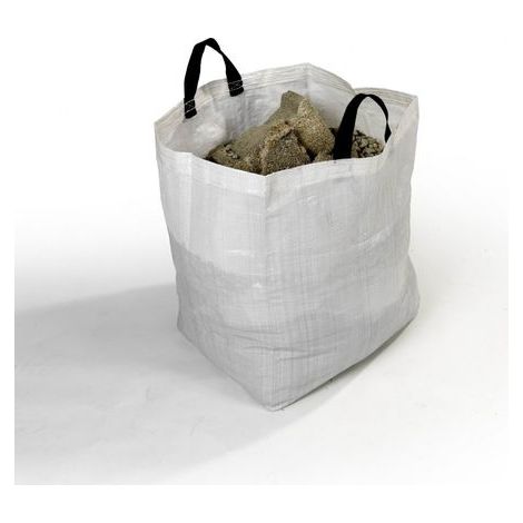 Reno – 2er-Pack Bauschuttsäcke à 80 l – Tragegriffe – Extrem widerstandsfähiges Polypropylen – Maximale Traglast 50 kg (1/2)