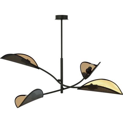 Lámpara de techo Flik Negro (4 luces) (1/5)