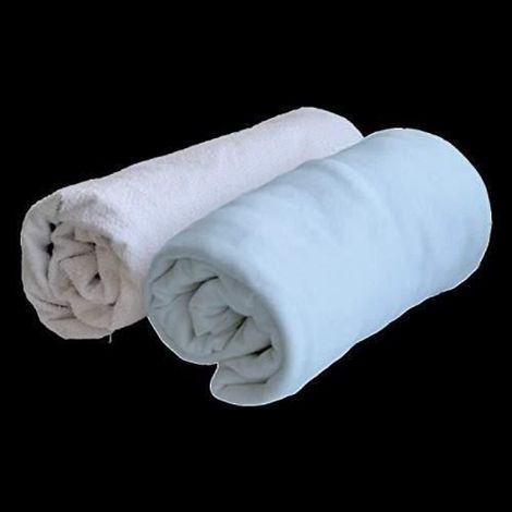 Lot d' 1 alèse et 1 drap housse - Bleu ciel - 70 x 140 cm (1/2)
