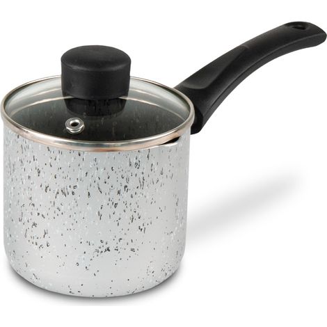 Mamù Bollilatte, antiaderente, con coperchio in vetro, alluminio, PFOA free, antigraffio, Ø 12 cm (1/5)
