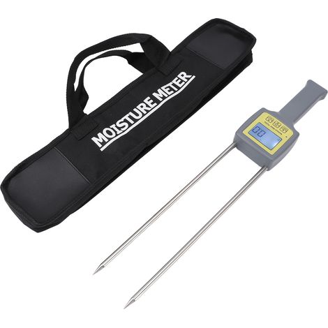Tragbares digitales Hygrometer für Getreide mit LED-hintergrundbeleuchtetem LCD-Display und automatischer Abschaltfunktion. Lange Sonde. (1/5)