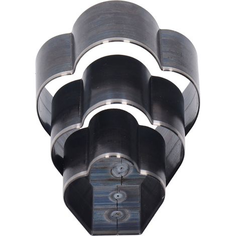 3-teiliges Kronen-Lederstanzwerkzeug-Set, Schneidemesser-Set, 1-Loch-Hohlstanze (1/5)