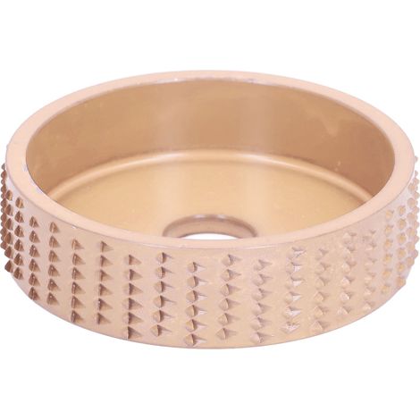 Disque de Sculpture sur Bois en Acier Tungstène 75mm Doré pour Meuleuse d'Angle, Accessoire de Façonnage pour Travail du Bois (1/5)