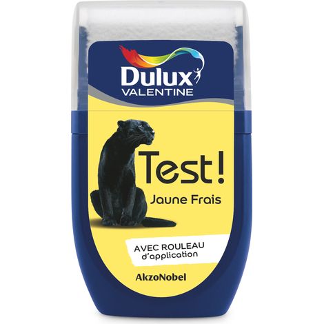 Testeur couleur Jaune Frais 30 mL - Peinture Dulux Valentine (1/4)