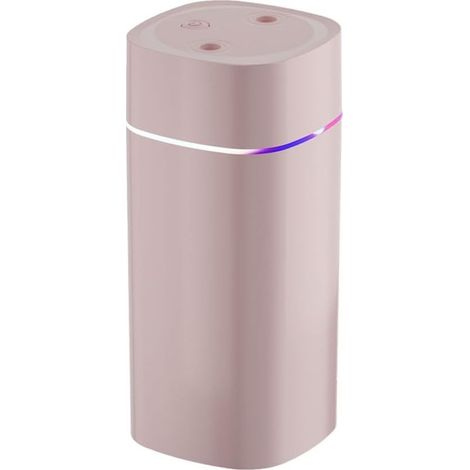 Petit humidificateur d'air, 600 ml, USB, avec 2 ouvertures de pulvérisation, portable, silencieux, avec lumière ambiante et arrêt automatique, pour chambre à coucher, bureau, chambre d'enfant (1/5)