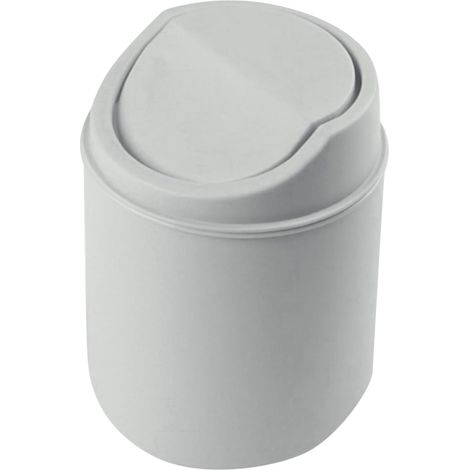 Mini-Abfalleimer (5 l) – PP-Kunststoff – Geruchsdichter Schwingdeckel – Für Küche und Bad – 16 x 12,5 cm (1/5)