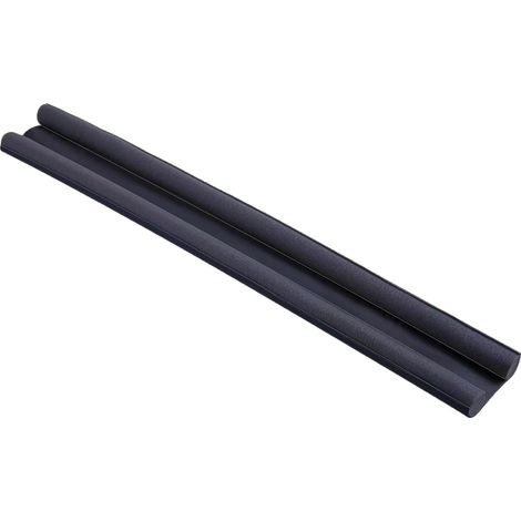 Boudin de porte Bas de Porte Double Isolant 95 cm Stop Froid Anti Courants d'air Insecte Poussière Pertes de chaleur Mousse Découpable, Noir (1/5)