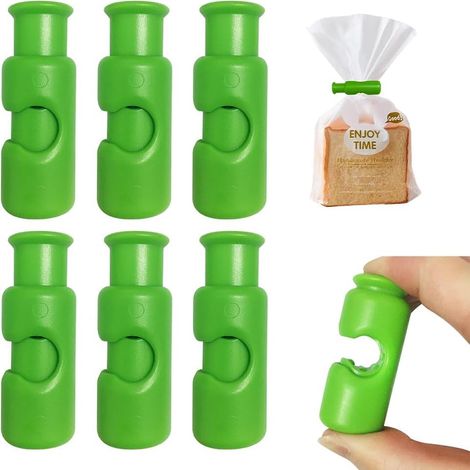 Clips de fermeture alimentaire à pression, en plastique pour pain (1/5)
