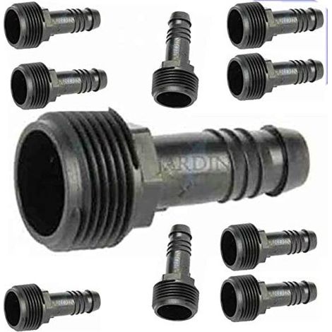 15 Stück LINK Funny Pipe 16 mm x ½ Zoll männlich. Verwendet auf Rain Bird SPX Flexrohr