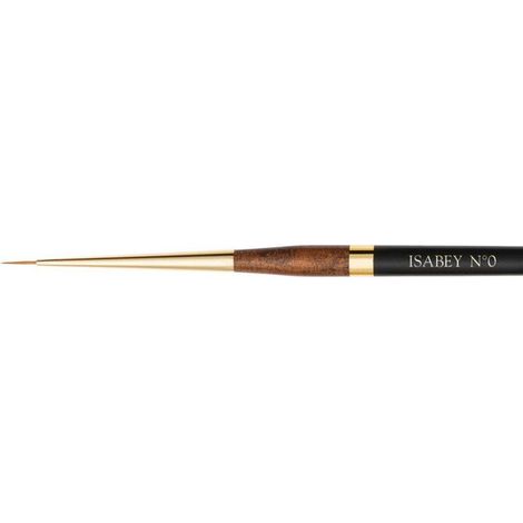 Pinceau - Rond fin - Aquarelle - Isabey - Martre Kolinsky Pure - 6227i - N°0 - Fibres naturelles (1/2)