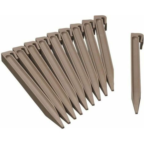 Nature Gartenanker taupe 10 Stück 26,7 cm