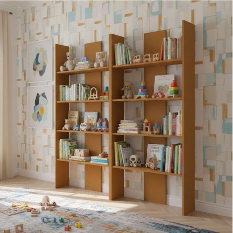Libreria moderna per cameretta e soggiorno - Design versatile, resistente e facile da montare - Zolfo (1/5)