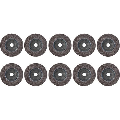 Ortviai Disque Abrasif pour Ponceuse – 10 Pièces, Ø100 mm, Grain 60, Idéal pour Acier Inoxydable et Métaux (1/5)